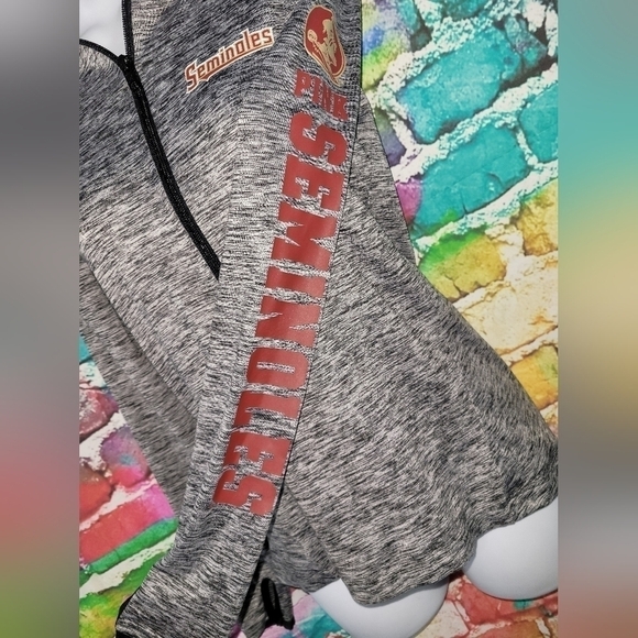 PINK ULTIMATE with 5th & Ocean Seminoles 1/4 zip pullover - Picture 4 of 11